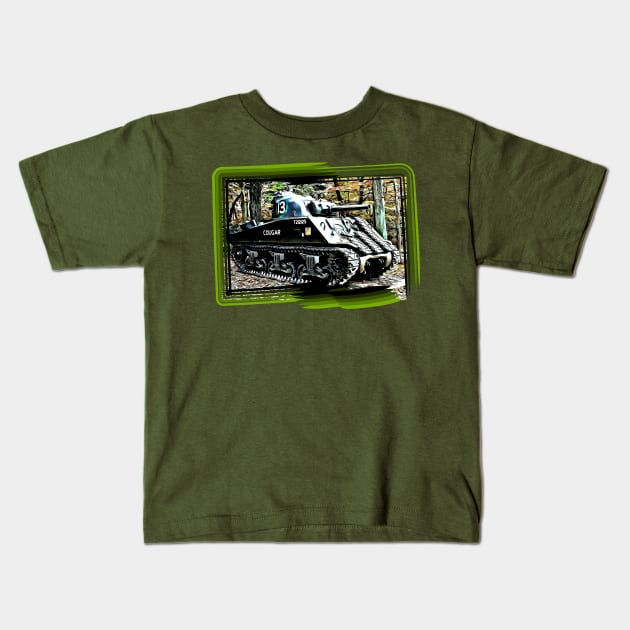 M4 Sherman Tank Kids T-Shirt by Arie